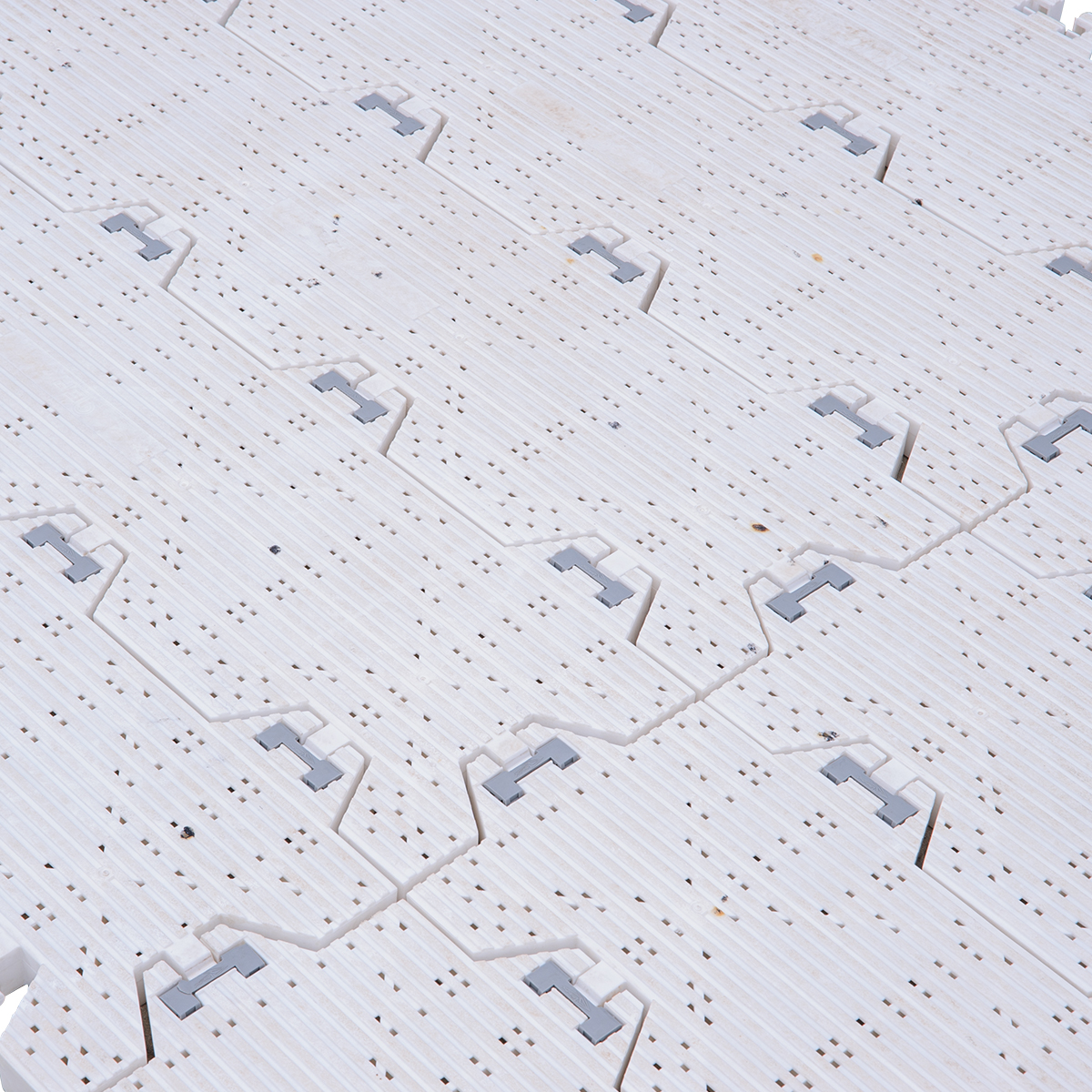 Close-up of interlocking surface texture